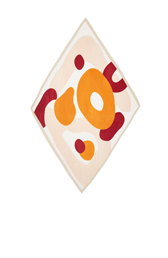 Renkli Pliseli Kadın Fular