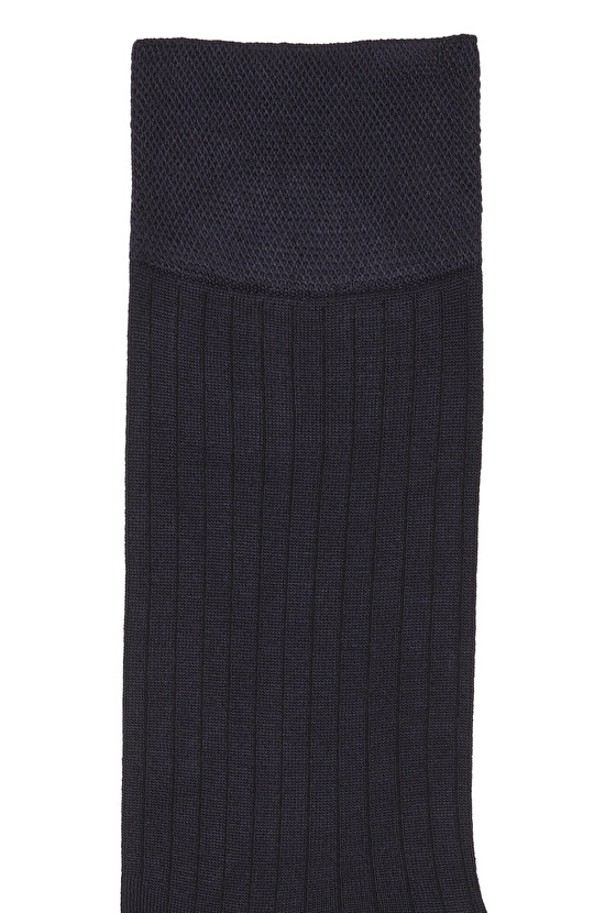 Lacivert Erkek İnce Bambu Çorap