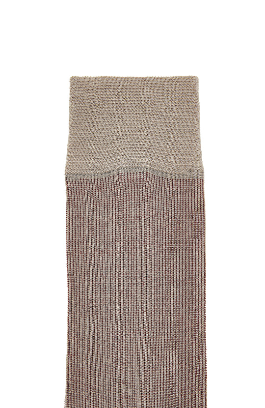 Bordo Desenli Erkek Bambu Çorap