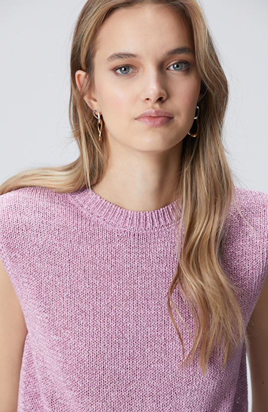 Menekşe Kolsuz Triko