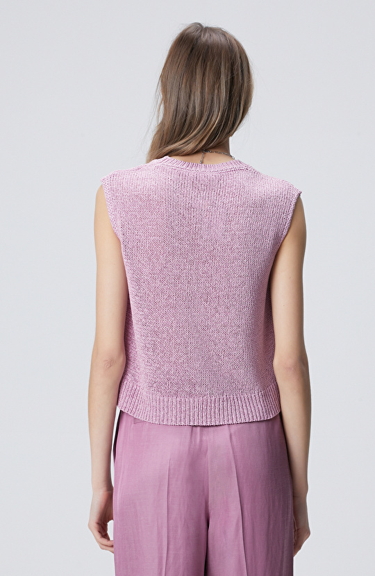 Menekşe Kolsuz Triko