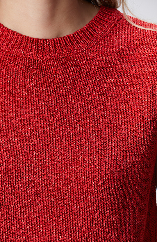 Kırmızı Kolsuz Triko