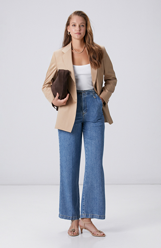 Siyah Kahverengi Desenli Ceket