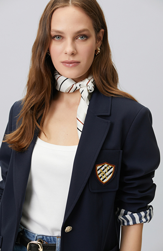 Navy Blue Blazer Jacket