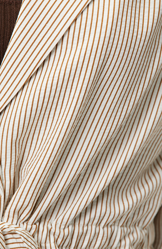 Off White Striped Jacket