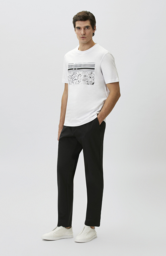 Off White Printed T-shirt