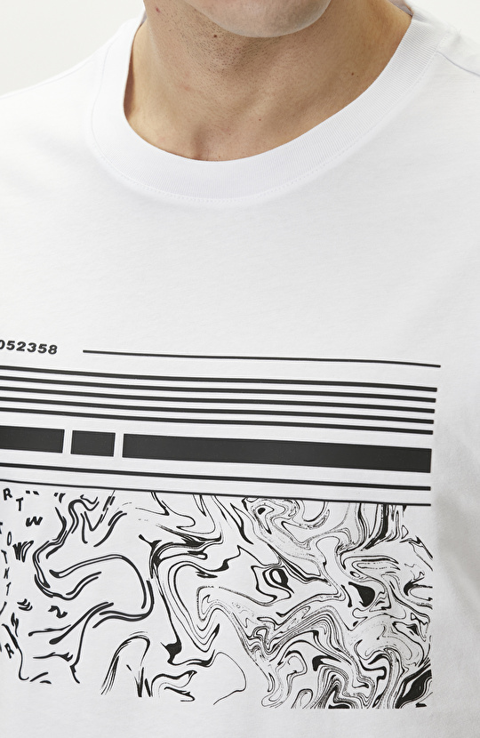 Off White Printed T-shirt