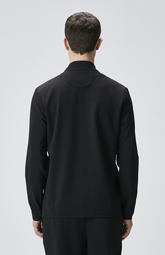 N-Tech Siyah Göğüs Cep Detaylı Sweatshirt