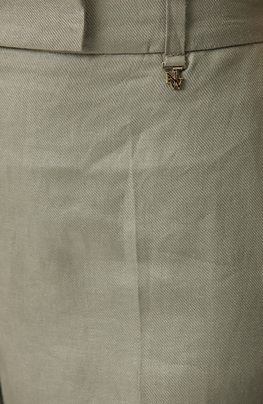 Açık Haki Keten Pantolon