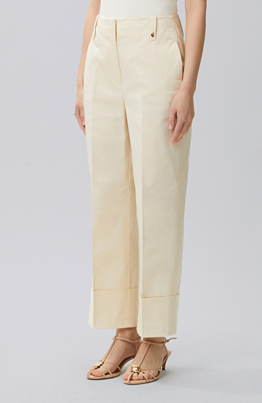 Off White Double Leg Trousers