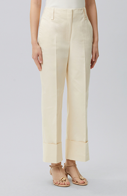 Off White Double Leg Trousers