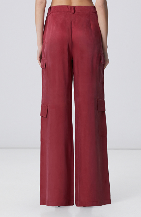 Cherry Cupro Pants
