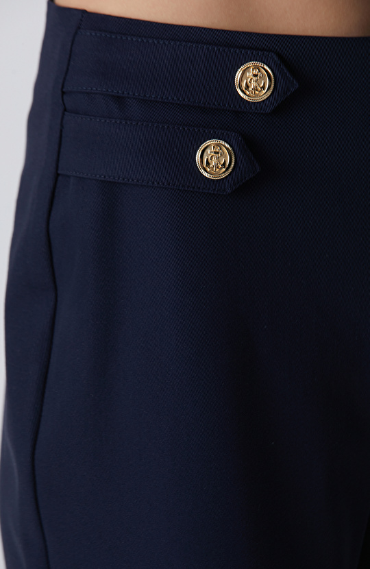 Lacivert Aksesuarlı Pantolon