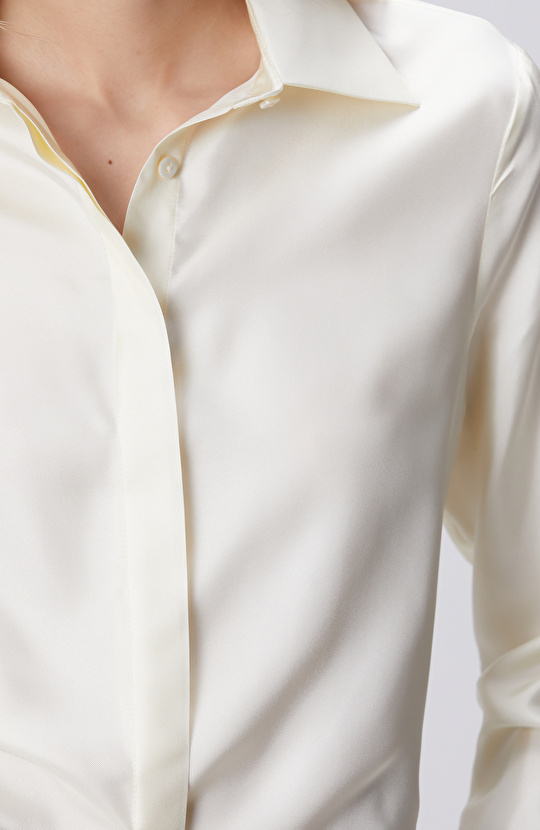 Limited Şampanya İpek Gömlek