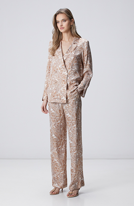 Tarçın Desenli Gömlek