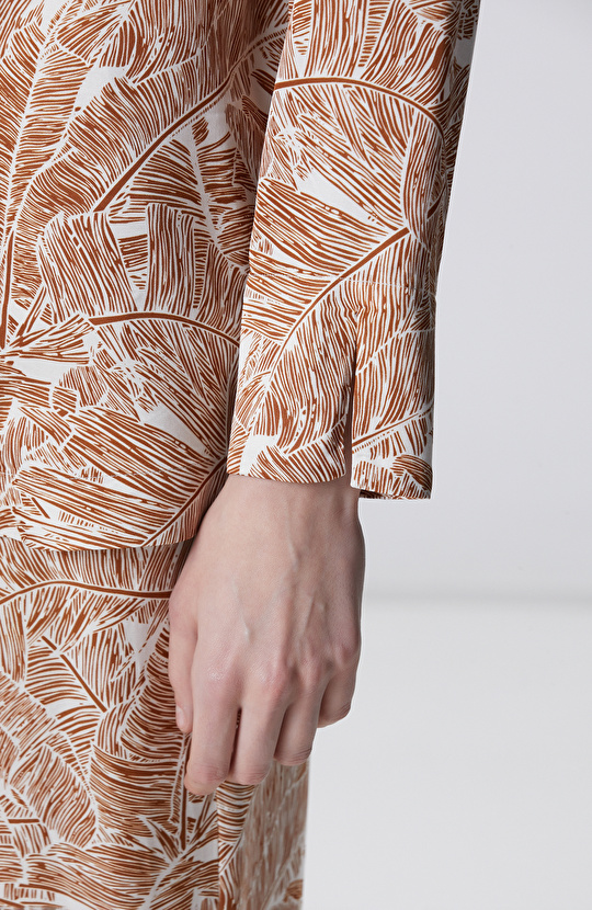 Tarçın Desenli Gömlek