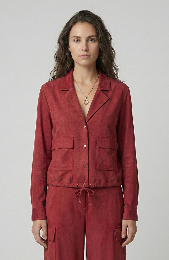 Vişne Cupro Gömlek