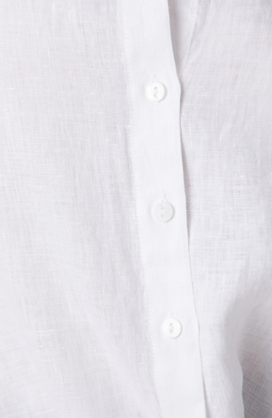 Beyaz Keten Gömlek