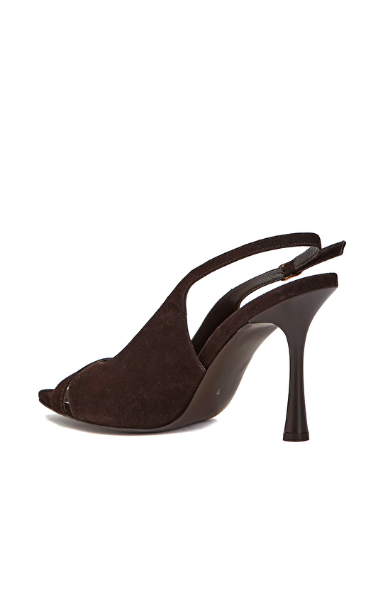 Acı Kahve Toka Detaylı Kadın Deri Sandalet