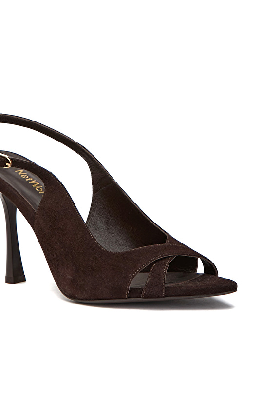 Acı Kahve Toka Detaylı Kadın Deri Sandalet