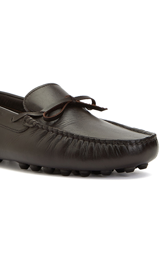 Acı Kahve Günlük Rahat Erkek Deri Loafer