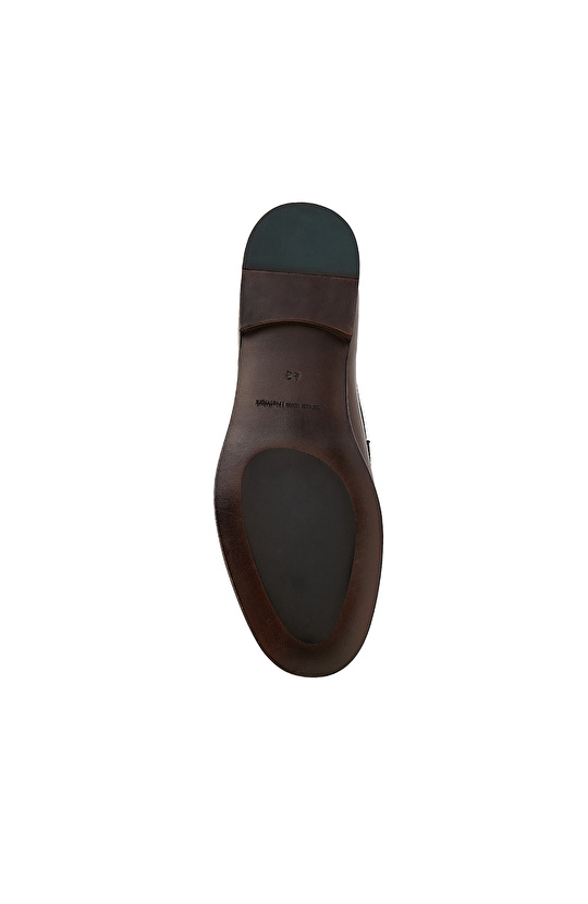 Kahverengi Erkek Klasik Deri Loafer