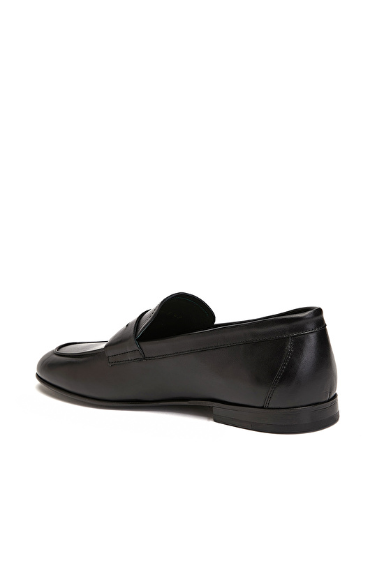 Siyah Erkek Deri Klasik Loafer