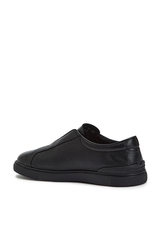 Siyah Erkek Günlük Rahat Deri Sneaker