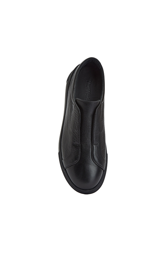 Siyah Erkek Günlük Rahat Deri Sneaker