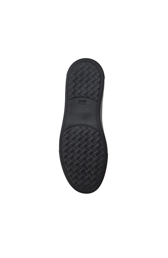 Siyah Erkek Günlük Rahat Deri Sneaker