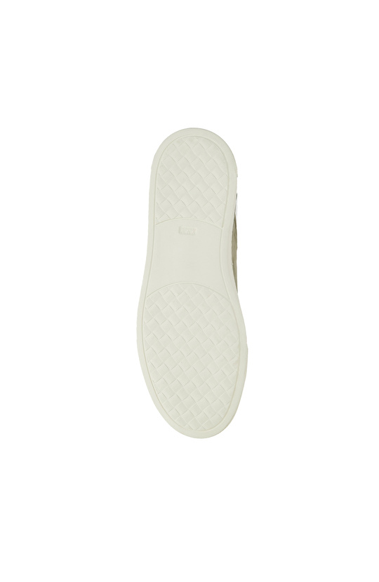 Açık Haki Erkek Deri Sneaker