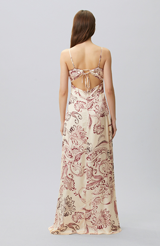 Cherry Strap Evening Dress