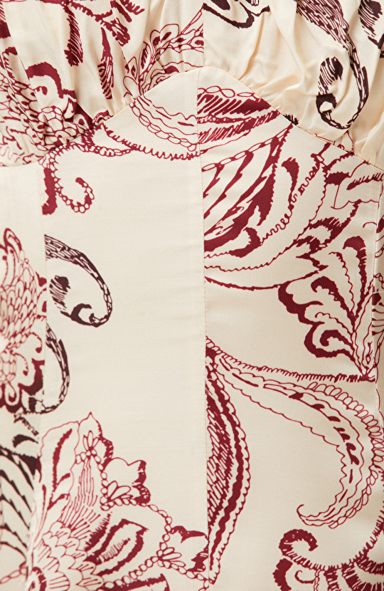 Cherry Strap Evening Dress