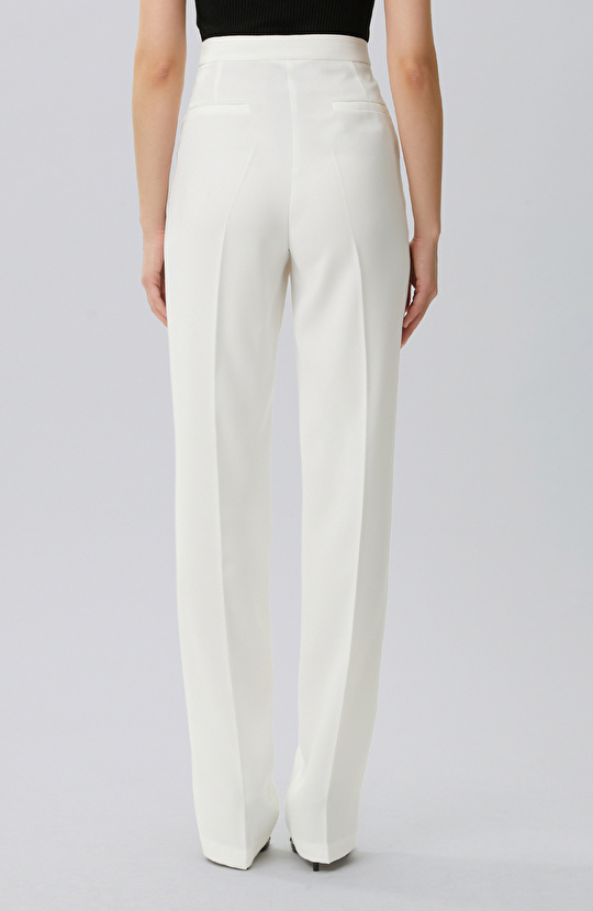 Kırık Beyaz Abiye Pantolon