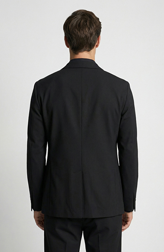 N-Tech Siyah Gofreli Ceket