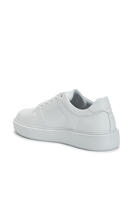 Beyaz Erkek Deri Sneaker