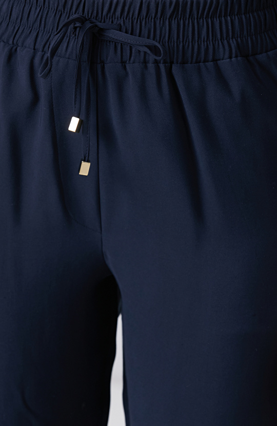 Lacivert Diyagonal Basic Jogger Pantolon