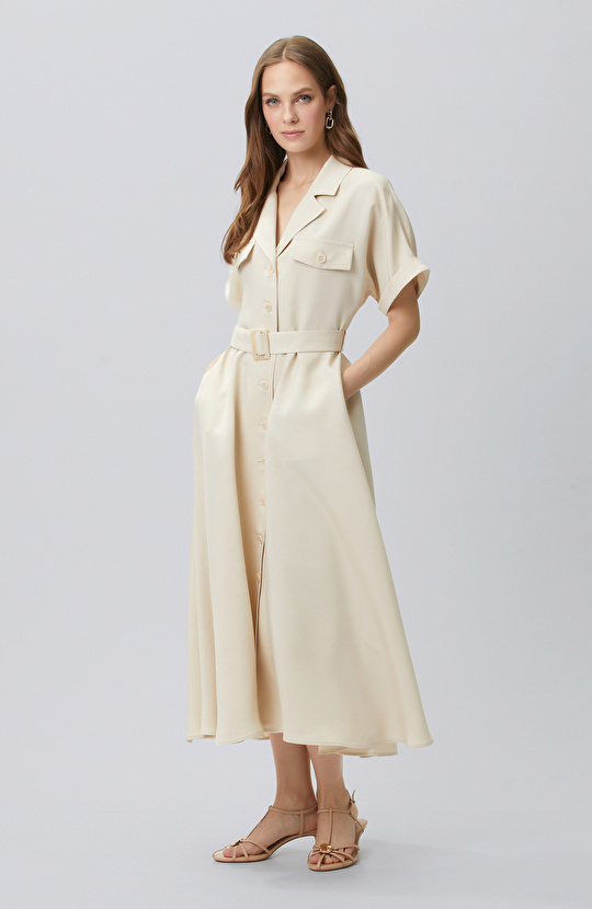 Beige Dress