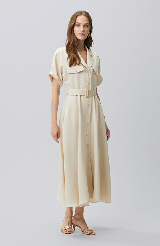 Beige Dress
