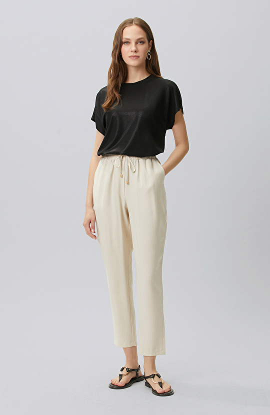 Black Foil Printed T-shirt