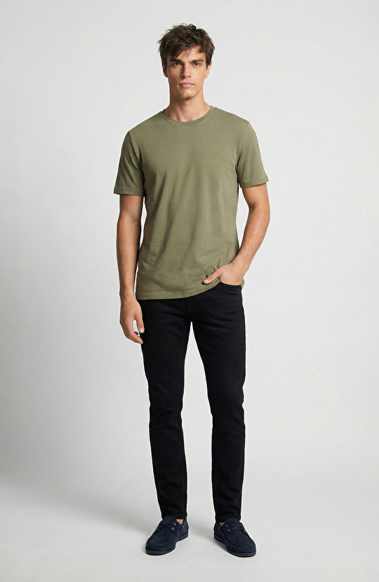 Haki Pike Desen Basic T-shirt