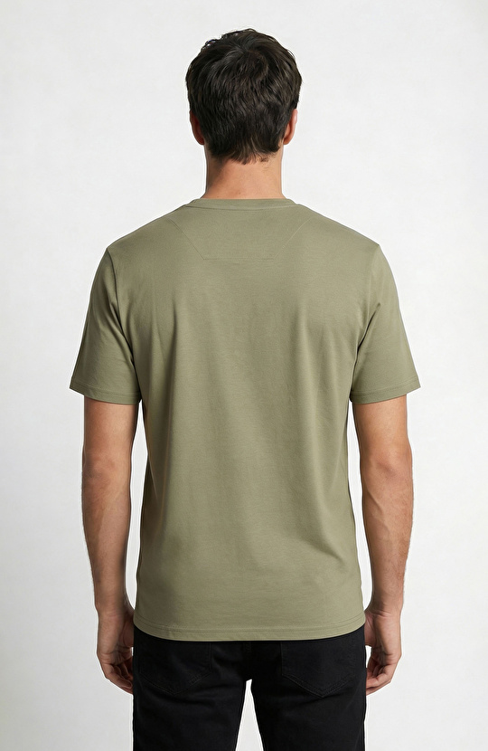 Haki Pike Desen Basic T-shirt