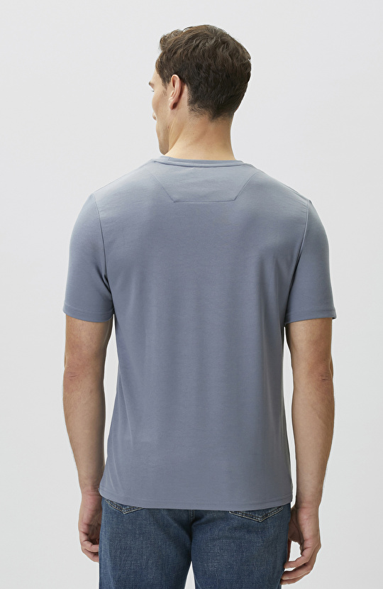 Mavi Pike Desen Basic T-shirt