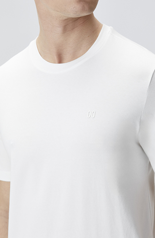 Beyaz Kısa Kol Basic T-shirt