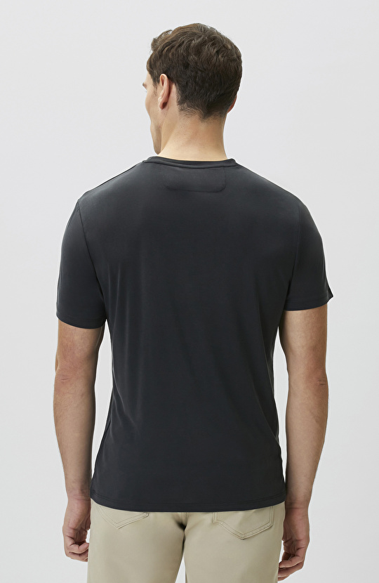 Siyah Basic Modal T-shirt