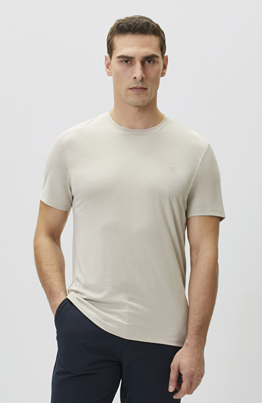 Bej Basic Modal T-shirt
