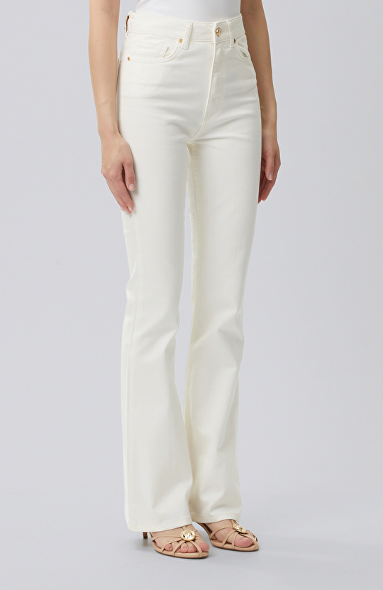 Naturel Flare Denim Pantolon