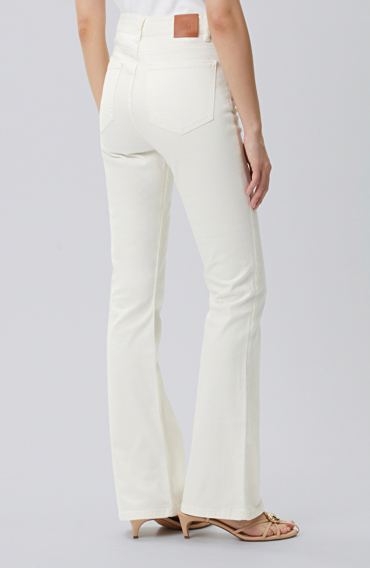 Naturel Flare Denim Pantolon