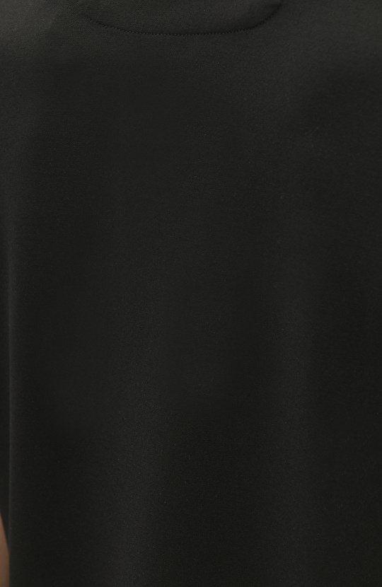 Comfort Fit Siyah Basic Polo Yaka Modal T-shirt