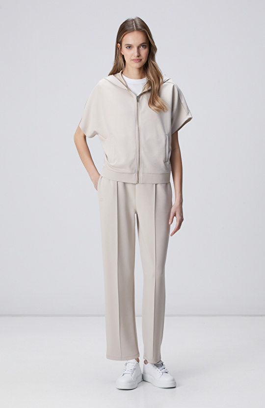 Taş Beli Lastikli Nervürlü Boru Paça Eşofman Altı